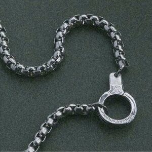 Air And Anchor 16 inch Silver Chain Necklace